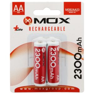 Pilha MOX AA Recarregável M0B2AA23 mAh com 2 Unidades