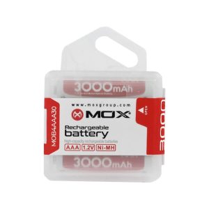 Pilha MOX AAA Recarregável 3000mAh com 4 Unidades