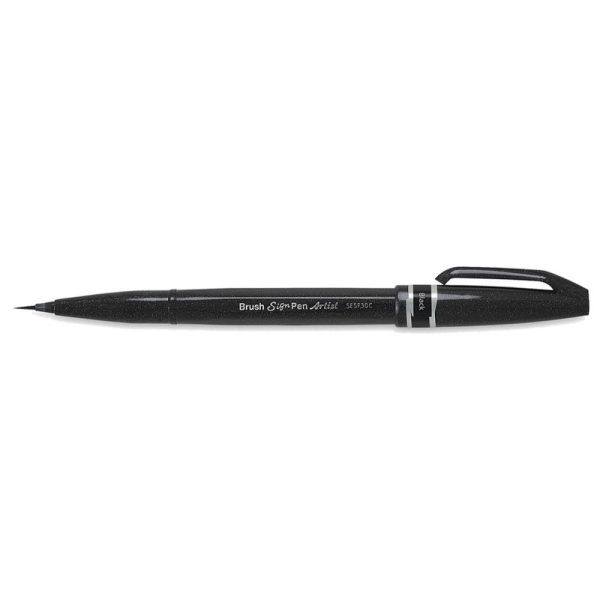 Pincel de Tinta ultra fino Pentel Brush SESF30C-AX - Preto