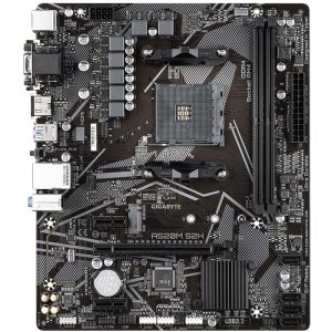 Placa Mãe Gigabyte A520M S2H AM4/2xDDR4/PCI-E/HDMI/DVI-D/D-Sub/M.2/USB/SATA