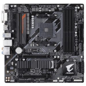 Placa Mãe Gigabyte B450 Aorus M AM4/4xDDR4/PCI-E/DVI-D/HDMI/SATA