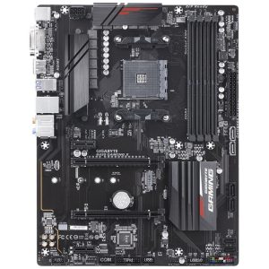 Placa Mãe Gigabyte B450 Gaming X AM4/4xDDR4/PCI-E/HDMI/DVI-D/USB/SATA
