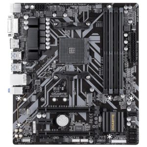 Placa Mãe Gigabyte B450M DS3H V2 AM4/4xDDR4/PCI-E/HDMI/DVI-D/USB/SATA