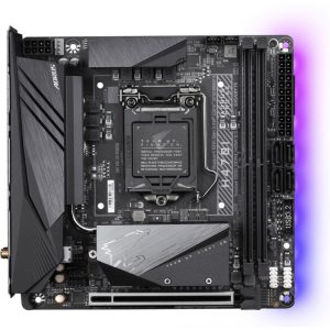 Placa Mãe Gigabyte H470I Aorus Pro AX LGA1200/2xDDR4/PCI-E/HDMI/DP/USB-C/WiFi/Mini-ITX