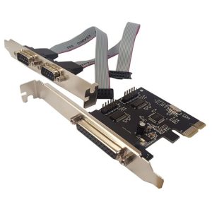 Placa PCI Express (PCI-E) 2 portas Seriais e 1 Paralela