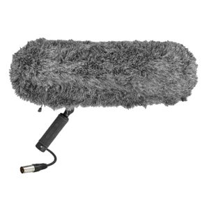 Protetor de Vento e Shockmount Boya BY-WS100 para Microfone PB25 Preto/Cinza