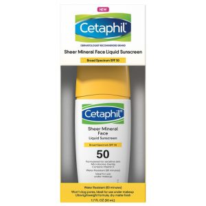 Protetor Facial Cetaphil Sheer Mineral Liquid Sunscreen - 50mL