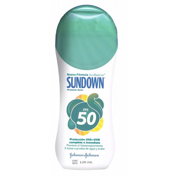 Protetor Solar Johnson & Johnson  Sundown FPS 50 120mL