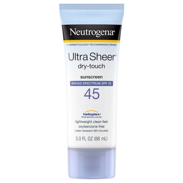 Protetor Solar Neutrogena Ultra Sheer Dry-Touch Sunscreen SPF45+ (88mL)