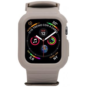 Pulseira para Apple Watch de Tpu Borracha 44mm - Cinza