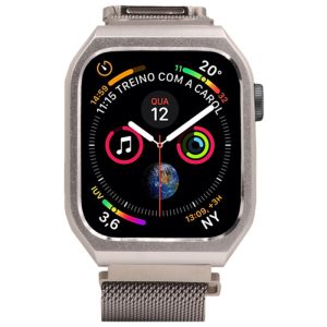 Pulseira para Apple Watch de Tpu Inox 40 mm - Prata