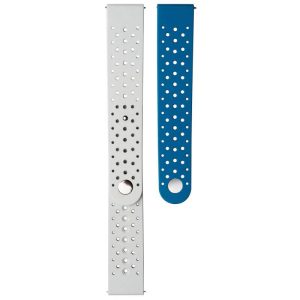 Pulseira para Samsung Watch/Active/Gear de Silicone 20mm - Cinza/Azul