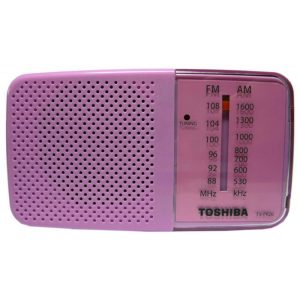 Rádio Toshiba TX-PR20 FM/AM Rosa/Branco