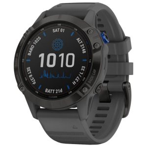 Relógio GPS Garmin Fenix 6 Pro Solar 010-02410-13 Preto
