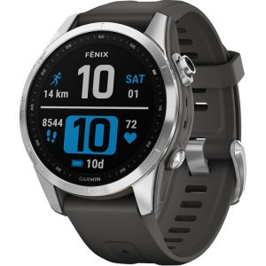 Relógio GPS Garmin Fenix 7S 010-02539-01 - Grafite Prata