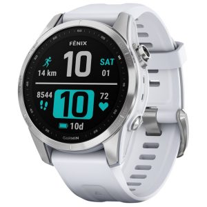 Relógio GPS Garmin Fenix 7S 010-02539-03 Silver/White