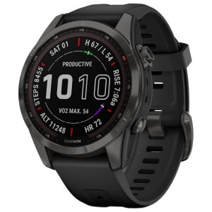 Relógio GPS Garmin Fenix 7S Sapphire Solar 010-02539-27 Gray