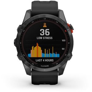 Relógio GPS Garmin Fenix 7S Solar 010-02539-13 - Cinza/Preto