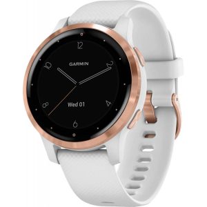 Relógio GPS Garmin Vivoactive 4S 010-02172-21 - Branco/Goldrose