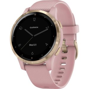 Relógio GPS Garmin Vivoactive 4S 010-02172-31 - Rosa/Dourado