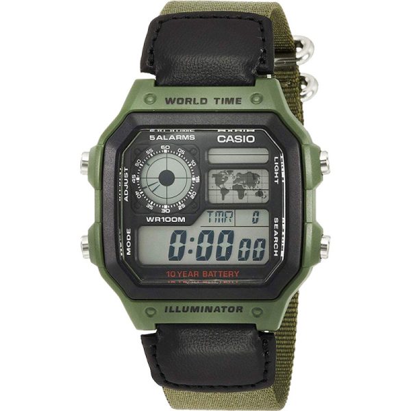 Relógio Masculino Casio Digital AE-1200WHB-3BVDF