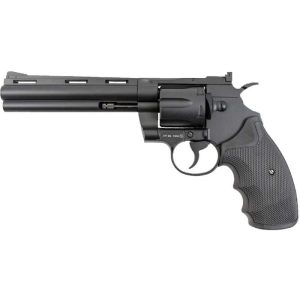 Revolver Airgun KWC CO2 6" 357 KM-68DN Preto BBS 4.5mm Metal