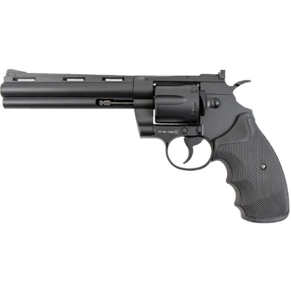 Revolver Airgun KWC CO2 6" 357 KM-68DN Preto BBS 4.5mm Metal