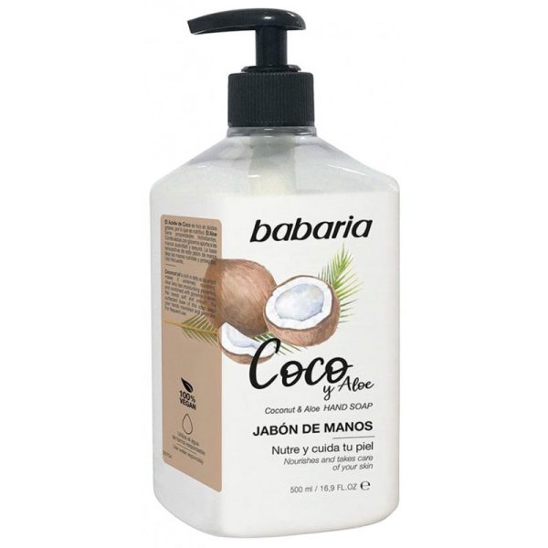 Sabonete de Mão Babaria Coco y Aloe Vera - 500mL