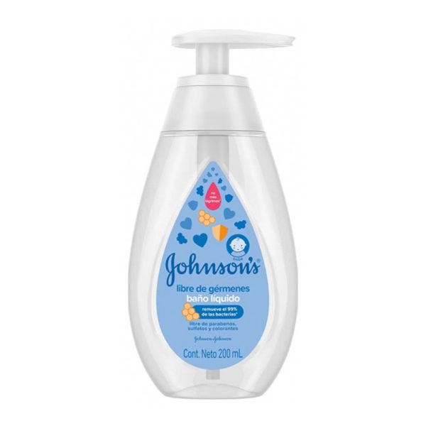 Sabonete Liquido Johnson & Johnson Livre de Germes - 200mL