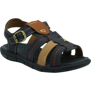 Sandália Infantil KLIN Tic Tac Casual 171 - Azul Marinho/Taupe