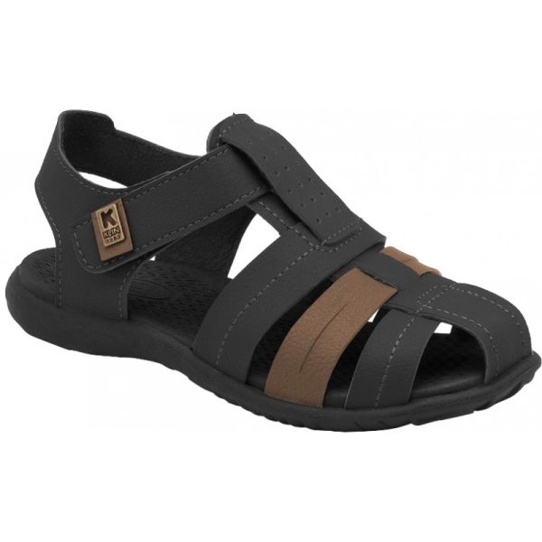 Sandália Infantil KLIN Urban 129 - Preto/Whisky