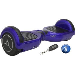 Scooter Elétrico Power Board C06BT com Roda de 6.5" Luz/BT/Controle/Bolsa Azul