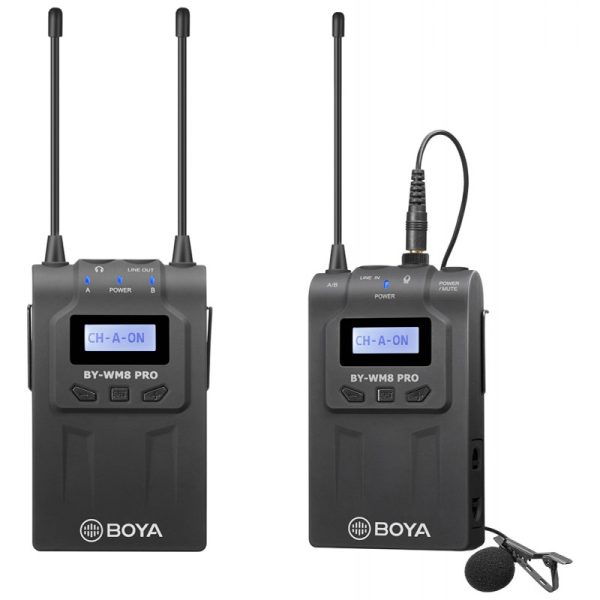 Sistema Microfone de Lapela sem Fio Boya BY-WM8 PRO-K1