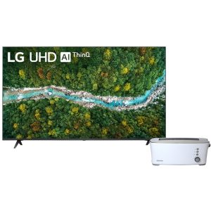 Smart TV LED LG 60" 60UP7750PSB 4K UHD/Digital/AI ThinQ + Tostadora Daewoo DI-9116