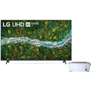 Smart TV LED LG 65" 65UP7750PSB 4K UHD/Digital/WiFi/BT/AI ThinQ + Torradeira Daewoo DI-911