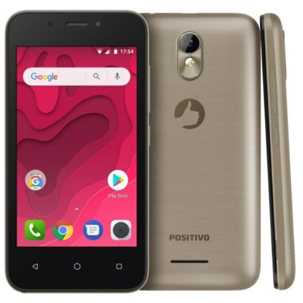 Smartphone Positivo Twist Mini S431 8GB 3G Dual Sim Tela 4" Câm.5MP+5MP - Dourado