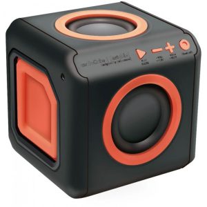 Speaker ELG AudioCube Punch PWC-AUDWOOD Bluetooth 15W Preto/Laranja