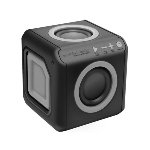 Speaker ELG AudioCube PWC-AUDBL RIO 20W USB Bluetooth Preto/Cinza