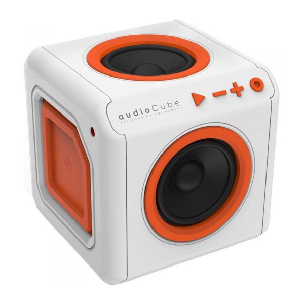 Speaker ELG AudioCube PWC-AUDWH USB Bluetooth 30W Branco/Laranja