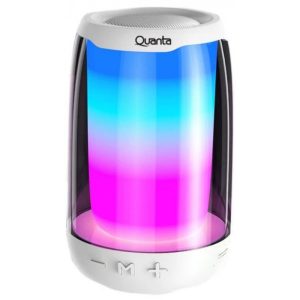 Speaker Quanta Rainbowfest QTSBL10 5W FM/SD/BT - Branco