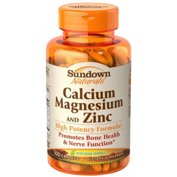 Sundown Naturals Calcium Magnesium And Zinc 100 cápsulas