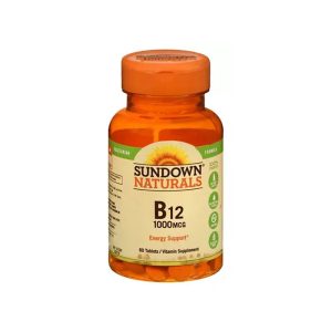 Sundowns Naturals B12 1000 MCG 60 Cápsulas