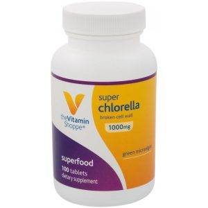 Super Chlorella The Vitamin Shoppe Vitamin Superfood 1000MG (100 Capsulas)