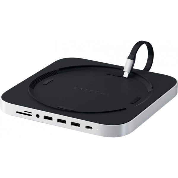 Suporte e Hub de Alumínio Satechi ST-ABHFS USB-C para Mac Mini