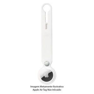 Suporte Hoco para Apple Air Tag Silicone Branco (Longo)