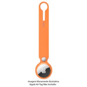 Suporte Hoco para Apple Air Tag Silicone Laranja (Longo)