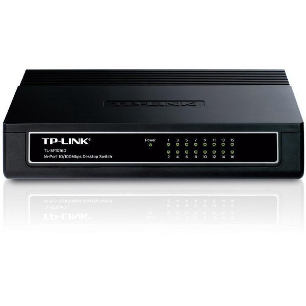 Switch TP-LINK TL-SF1016D de mesa de 16-Portas 10/100Mbps