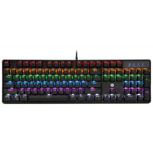 Teclado com Fio Gaming HP GK320 USB - Preto (Espanhol)