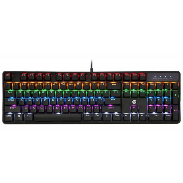 Teclado com Fio Gaming HP GK320 USB - Preto (Espanhol)