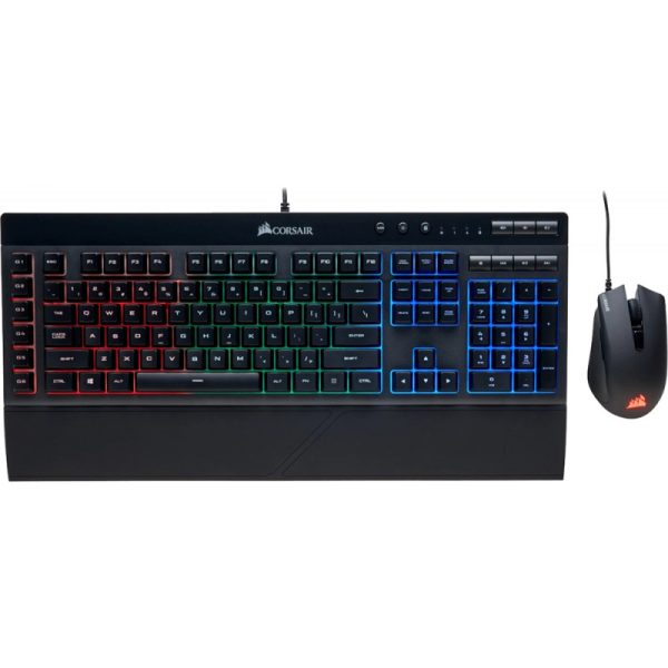 Teclado e Mouse com Fio Corsair K55 + Harpoon RGB CH-9206115-SP (Espanhol)